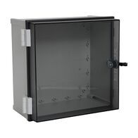 Fibox CAB Enclosure Wall Mount PC IP65 W300 x H300 x D180mm with Lock Clear