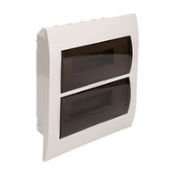NHP MOD6 CSB Insulated Loadcentre 24 Way DIN Flush Door Transparent