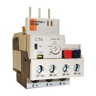 S+S CT8 Thermal Overload Relay 1.4 to 2A Direct Mount Manual or Auto Reset for CA8 9 and 12A
