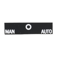 Sprecher and Schuh D7 Legend Plate 30 x 40mm Snap-In White Text MAN O AUTO