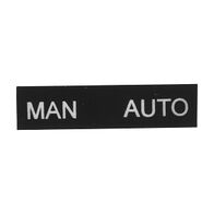 Sprecher and Schuh D7 Legend Plate 30 x 40mm Snap-In White Text MAN O AUTO