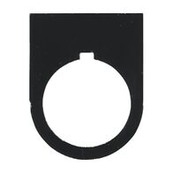 Sprecher and Schuh D7 Legend Plate 30 x 40 mm BLANK Black Plastic
