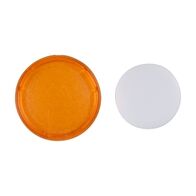 Sprecher and Schuh D7 Colour Cap Lens Flush Amber Blank for illuminated Pushbuttons 22.5mm