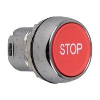 Sprecher and Schuh D7 Pushbutton 22.5 mm Head Only Metal Momentary Flush Red Cap STOP Non Ill