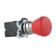 Sprecher and Schuh D7 E Stop 22.5mm Complete Metal 2 POS 40mm Operator MOM TTR Red 1NC SELF MONT