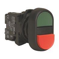 Sprecher and Schuh D7 Multi Function PB 22.5mm COMP PLT 2 POS Blank RD GR Inserts Non ill 1NC 1NO