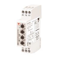 Carlo Gavazzi Timer Relay Asymmetrica Recycler 24VDC and 24-240VAC Supply 1CO 0.1Sec-100Hr 17.5mm