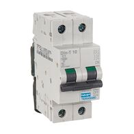 NHP DIN-T Miniature Circuit Breaker 10kA 2Pole 2A C Curve