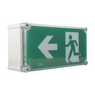 Stanilite Nexus RF Platinum Exit Lighting LED Weather Proof Pictograph Left