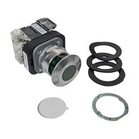 Allen-Bradley 800T PB 30.5mm FS Mush. Hd 3 Pos. Push Pull Illum Incan. 24V ACDC 1NC 1 NC Green