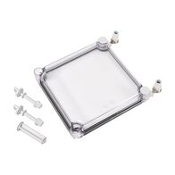 Fibox EK Cover suits 380 x 190mm Base 30mm High with Hinges Clear