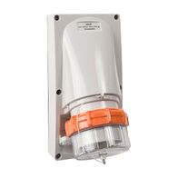 NHP ISO Appliance Inlet, 5 Round Pins 40A 500V AC, w/o Base, Grey