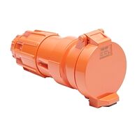 NHP ISO Extension Socket, 4 Round Pins 40A 500V AC, Resistant Orange