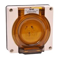 NHP ISO Socket Outlet, 3 Flat Pins 15A 250V AC, w/o Base, Resistant White