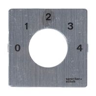 Sprecher and Schuh L2 Cam Switch Ll2A4 Legend Plate 48 x 48mm 0 1 2 3 4