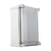 Fibox SOLID Terminal Box PC IP66 and IP67 H190 x W280 x D130mm Clear