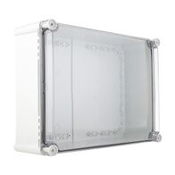 Fibox SOLID Terminal Box PC IP66 and IP67 H280 x W380 x D130mm Clear