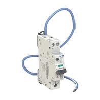 NHP DIN-T Residual Current Breaker RCBO 10kA 1 Pole and Switched Neutral 10A C Curve 30mA Type A