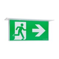 Stanilite Single Point Platinum Exit Lighting LED Edgelit Recessed 1 Box Solution