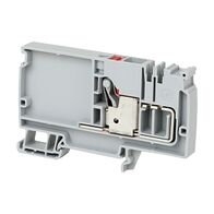 Allen-Bradley 1492-P Push-in Power Distribution Terminal 10mm 1 Red Conductor Entry Feed In Grey