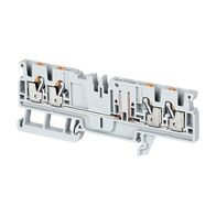Allen-Bradley 1492-P Push-in Terminal 2.5mm 1 Level Plug-in Type 4 Connectors Grey