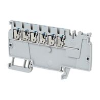 Allen-Bradley 1492-P Push-in Power Distribution Terminal 1.5mm 6 BL CON Entries DIST End Grey