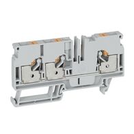 Allen-Bradley 1492-P Push-in Terminal 6mm 1 Level 3 Conductor Entries Grey