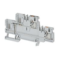 Allen-Bradley 1492-P Push-in Plug-in Type Terminal 2.5mm 2 Levels Connected 4 Conductor Entries Grey