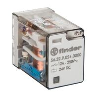 Finder 56 Series Miniature Power Relay 12A 2CO 24V DC Coil