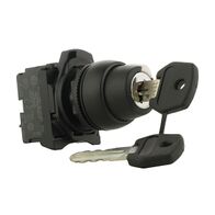 Sprecher and Schuh D7 Key Sel Sw Hangsell 22.5mm Plastic 2 Pos Key Rem Left Code 3825 1N.O. Contact