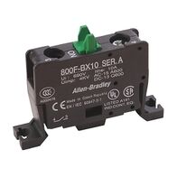 Allen-Bradley 800F 22.5mmPushButton Base Mount, Screw Contact Block, 1 N.O. Early Make