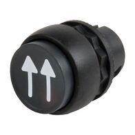 Allen-Bradley 800FC Pushbutton 22.5mm Head Only PLT 1 Speed Extended Double Arrow 45 degree RF Black