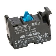 Allen-Bradley 800F NO  Latch Screw Contact Block 1 N.C. for 22.5mm Pushbutton Low Voltage