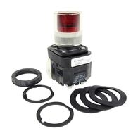 Allen-Bradley 800H Pilot Light 30.5mm Complete Plastic FS NTO LED Transformer 240V AC Red