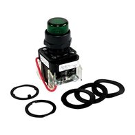 Allen-Bradley 800H Pilot Light 30.5mm Complete Plastic FS Push To Test INC TRANF 240V AC Green