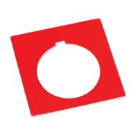 Allen-Bradley 800H Legend Plate 47 X47mm, Standard, BLANK, Red