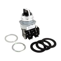 Allen-Bradley 800T Selector Switch 30.5mm FS Tmal Grd 3 Pos. Knob Spring Return Both 1NO 1NC White