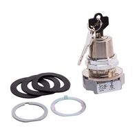 Allen-Bradley 800T Key Selector Swtich 30.5mm 3 Pos. Cyl. Lock Spring Rtn Both Lock Center D018