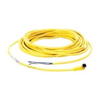 AB 889P Cordset Cable PVC Yellow 4 Pin 24AWG Pico Female Right Angle M8 Unshielded 10m