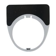 Austrol N100 Legend Plate Blank Black 41 x 45mm Medium to suit N100 operators and indicators