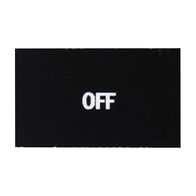 Sprecher and Schuh D7 Legend Plate 30 x 50 mm Snap in Black with White Text OFF