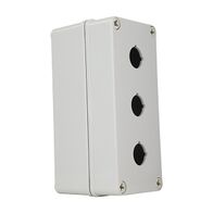 Sprecher and Schuh D7 Enclosure Deep Profile Plastic 22.5mm 3 Hole Grey