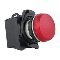 Sprecher and Schuh D7 Push to Test Pilot Light 22.5mm Complete Plastic LED 24V AC DC Red