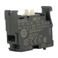 Sprecher and Schuh D7 Contact Block 1 NC for 22.5 mm Pushbutton Operators Late Break