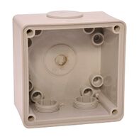 NHP ISO Back Box/Base, 1 Gang - Large 63mm depth, Grey