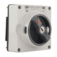 NHP ISO Surface Switch - Key, Lock in OFF, 3 Pole 50A 500V AC, w/o Base, Grey