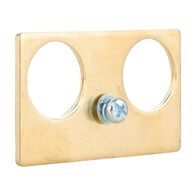 NHP ISO Brass Earthing Plate for SWA Glands, suits 1-3 gang Standard D63mm Base
