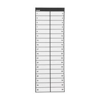 NHP Concept Panelboard Accessory Label Escutcheon Legend 1 to 36 suits DINT