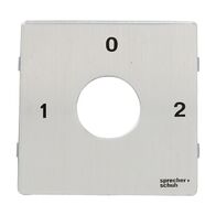 Sprecher and Schuh L2 Cam Switch LL2A6 Legend Plate 64 x 64mm 1 0 2