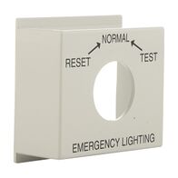 Sprecher and Schuh L2 Cam Switch Ll2P4 Legend Cover Plate Emergency Lighting Rest Normal Test